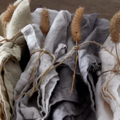 Costa Nova Place Settings & Linens|Maria Collection Napkins in Cloud Grey, Set of 4