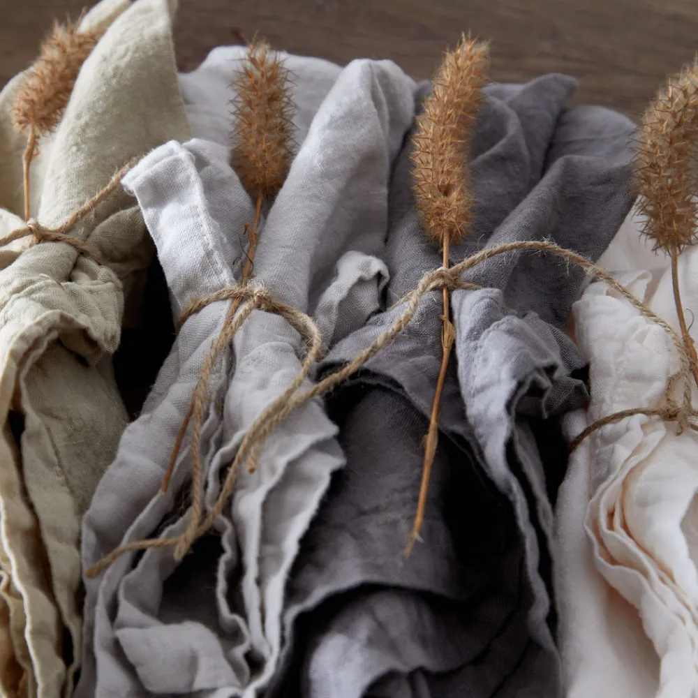 Costa Nova Place Settings & Linens|Maria Collection Napkins in Chalk White, Set of 4