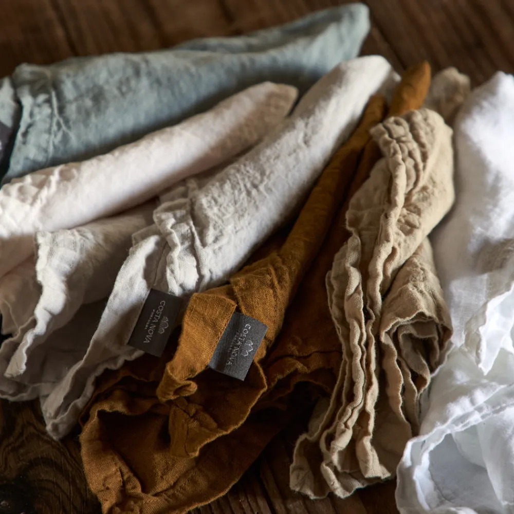 Costa Nova Place Settings & Linens|Maria Collection Placemats in Cloud Grey, Set of 4