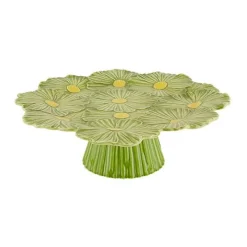 Bordallo Pinheiro Dinnerware|Maria Flor Cake Stand 14"