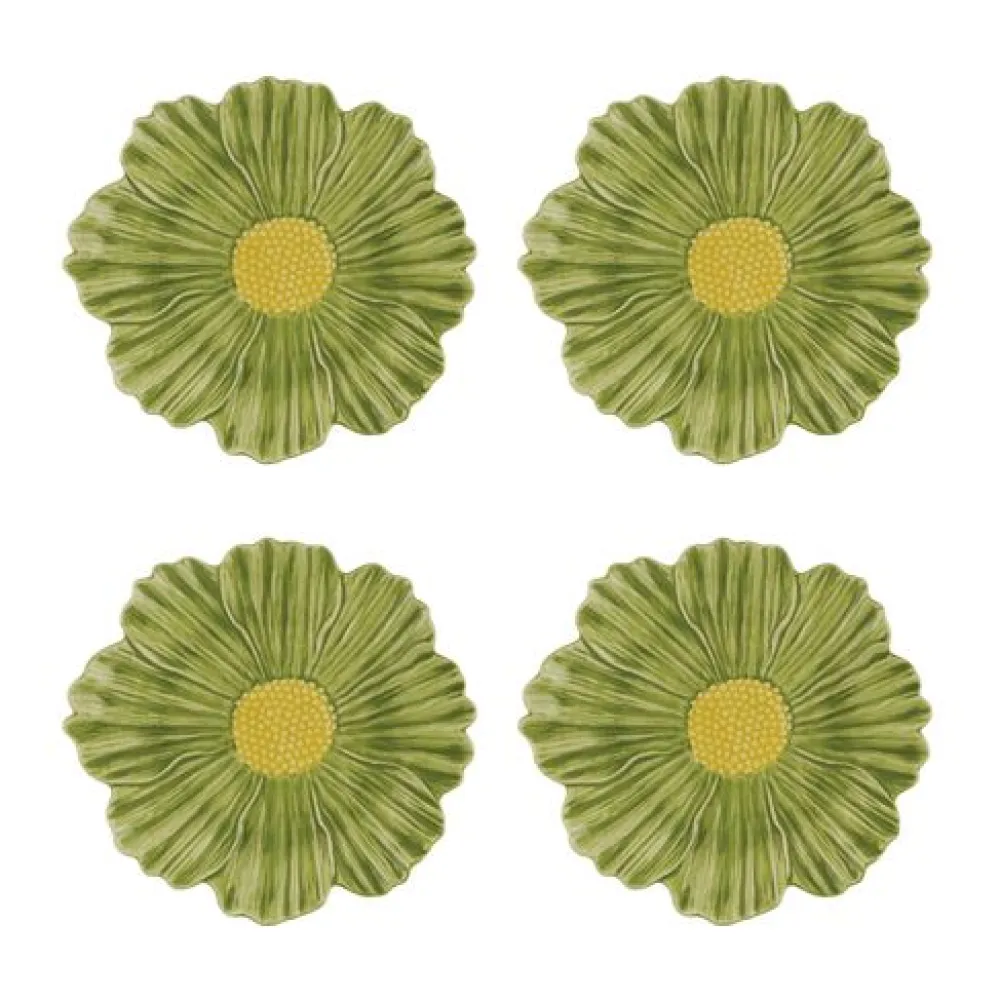 Bordallo Pinheiro Dinnerware|Maria Flor Fruit Plate Cosmos, Set of 4