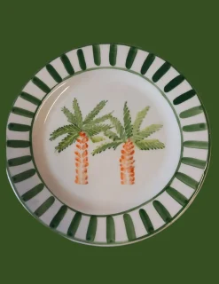 Sveva's Home Dinnerware|Marrakech Palm Tree, Set of 6