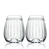 Caskata Glassware|Marrakech Stemless Wine Glasses, Set of 2