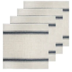 Caravan Place Settings & Linens|Marseille Napkins in Olive Green & Natural, Set of 4