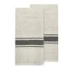 Caravan Place Settings & Linens|Marseille Tea Towels in Black & Natural, Set of 2