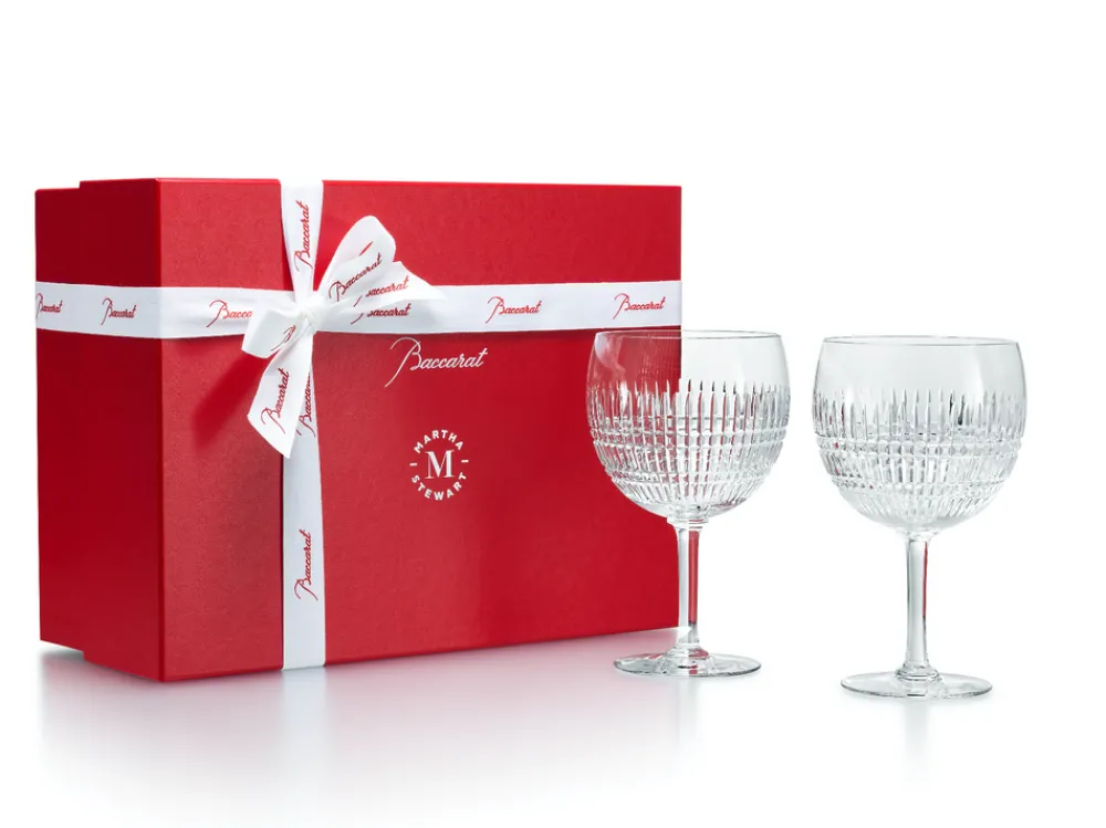 Baccarat Glassware|Martha Stewart Wine Glasses, Set of 2
