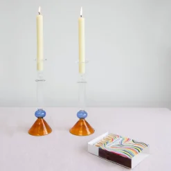 Issy Granger Candles|Martini Glass Candlestick in Amber