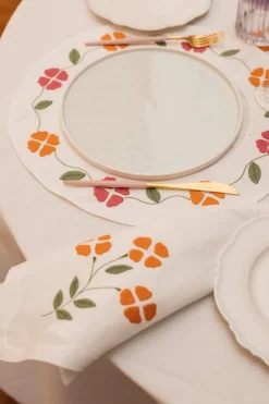 Elizabeth Lake Place Settings & Linens|Matisse Floral Dinner Napkins, Set of 2