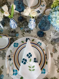 Elizabeth Lake Place Settings & Linens|Matisse Placemats in Shades of Blue, Set of 2