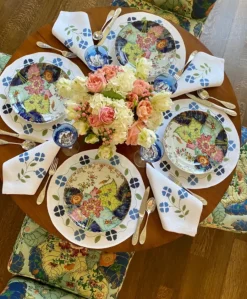 Elizabeth Lake Place Settings & Linens|Matisse Placemats in Shades of Blue, Set of 2