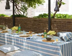 Matouk Place Settings & Linens|Schumacher Apollo Stripe Tablecloth
