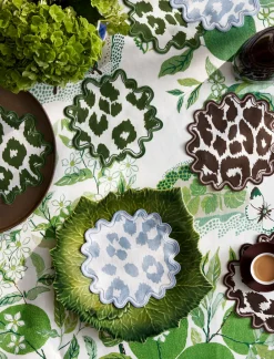 Matouk Place Settings & Linens|Schumacher Iconic Leopard Cocktail Napkin, Set of 4