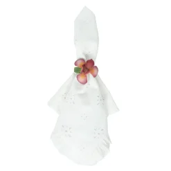 Juliska Place Settings & Linens|Meadow Walk Floral Napkin Ring Assorted, Set of 4 in Multi