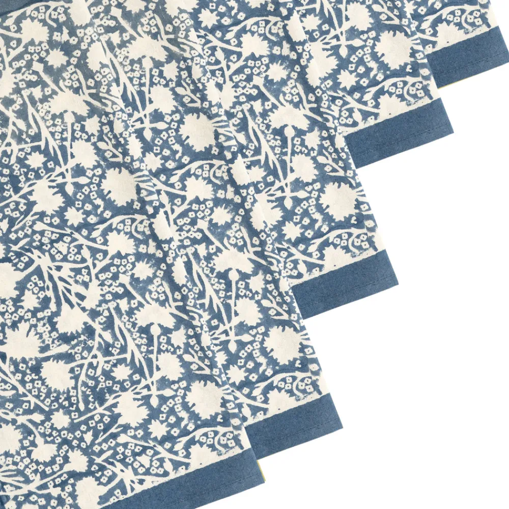 Couleur Nature Place Settings & Linens|Meadows Napkins Bleu, Set of 6