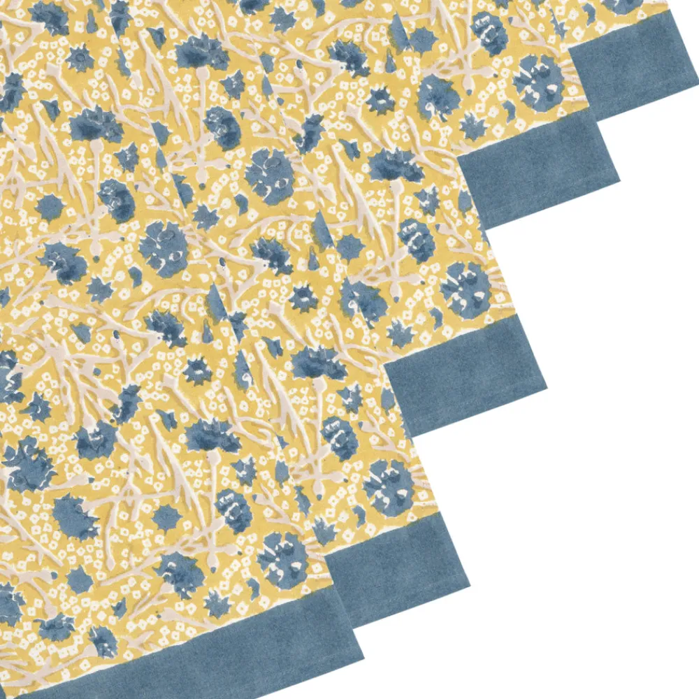 Couleur Nature Place Settings & Linens|Meadows Napkins Blue & Green, Set of 6