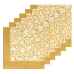 Couleur Nature Place Settings & Linens|Meadows Napkins Dijon, Set of 6