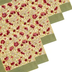 Couleur Nature Place Settings & Linens|Meadows Napkins Red & Green, Set of 6