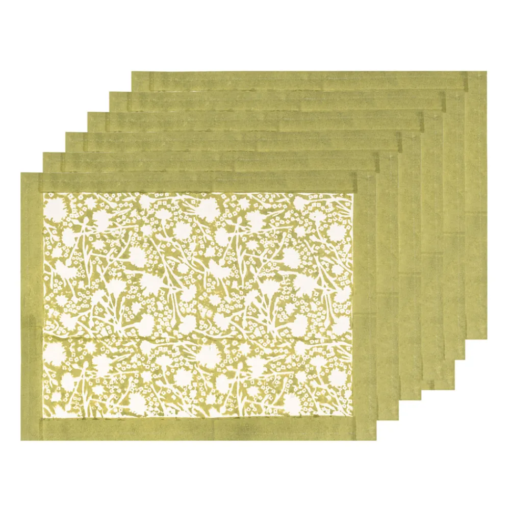 Couleur Nature Place Settings & Linens|Meadows Placemats Vert, Set of 6
