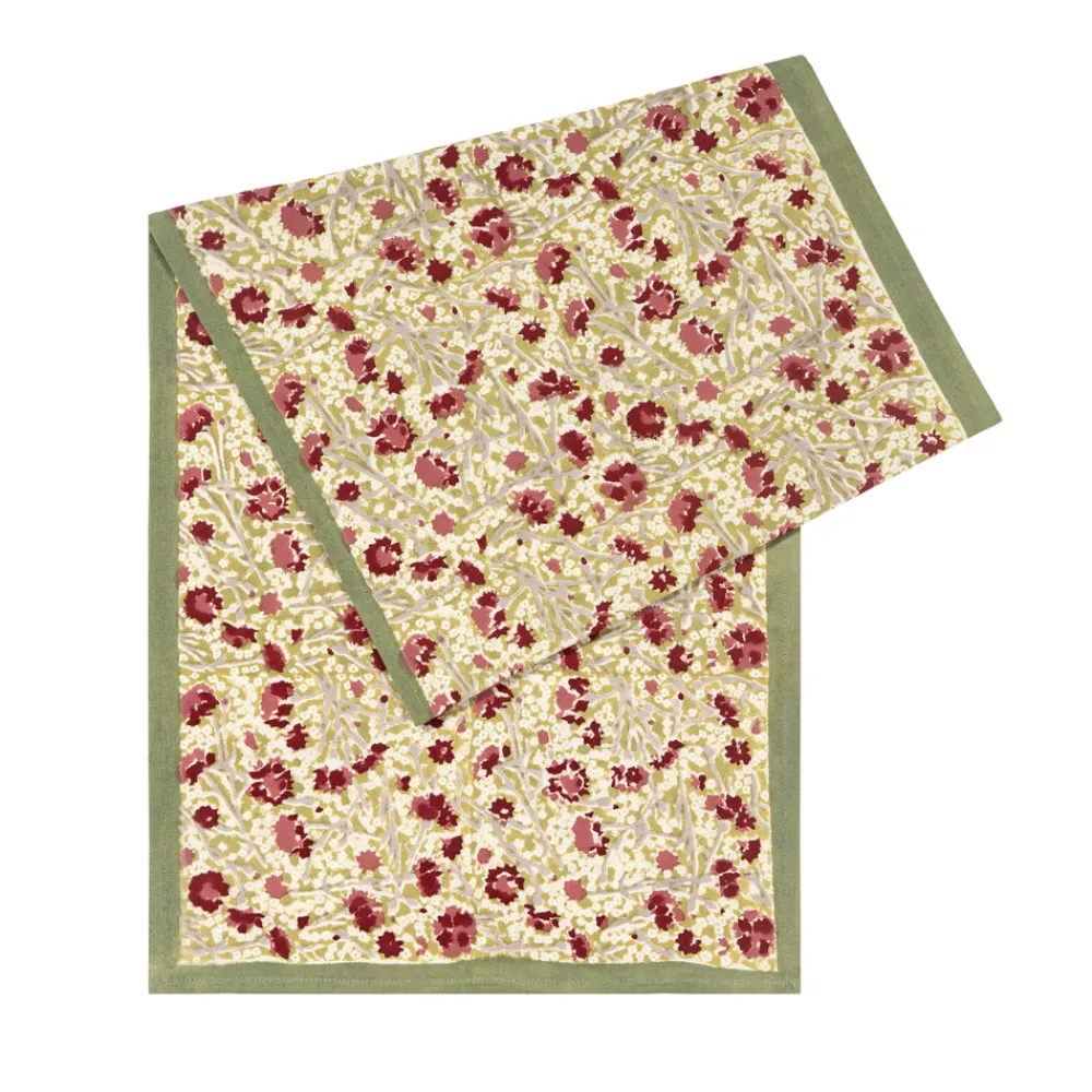 Couleur Nature Place Settings & Linens|Meadows Runner Red & Green