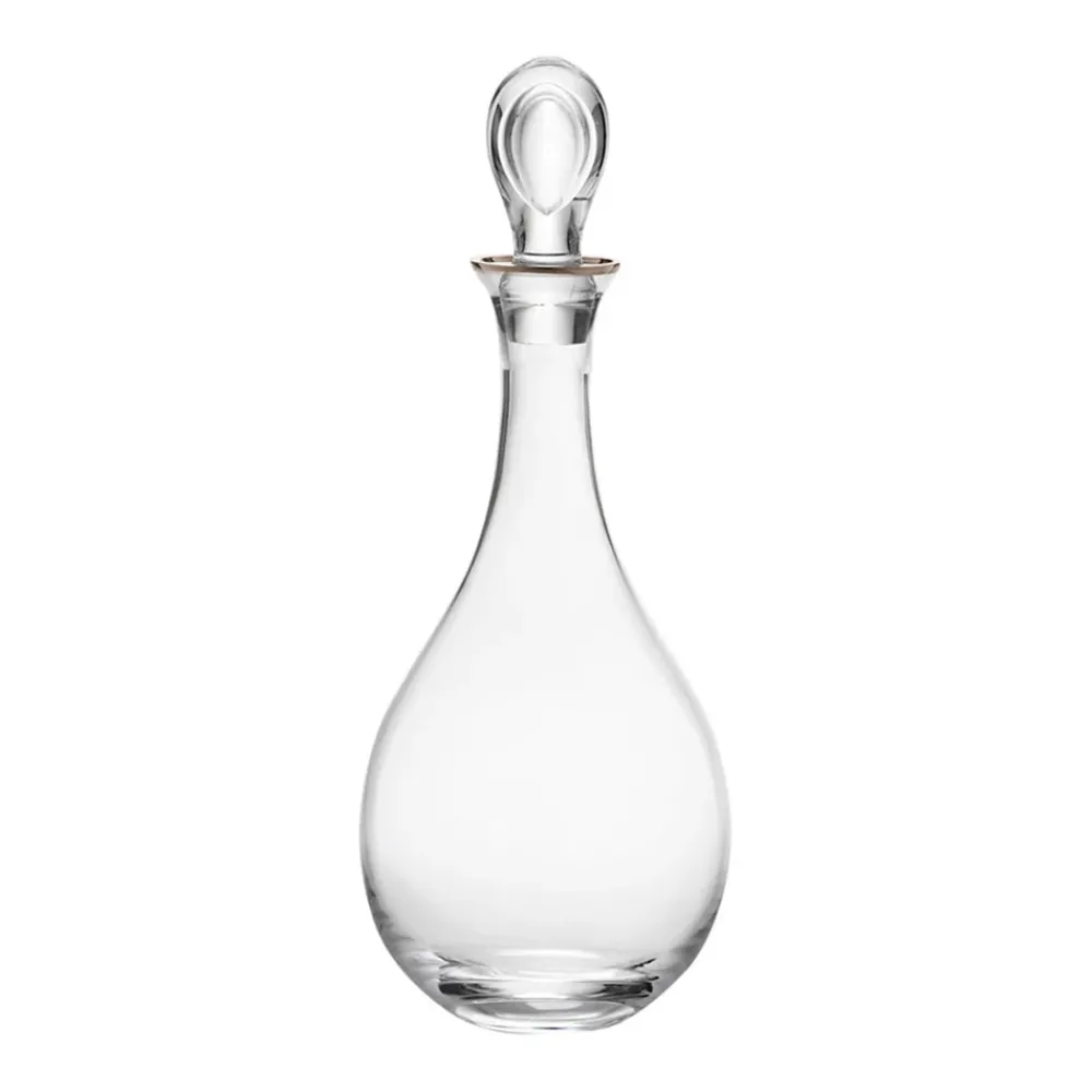 Ginori 1735 Glassware|Medici Decanter Gold Thread