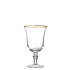Ginori 1735 Glassware|Medici Liquor Goblets Gold Thread, Set of 2