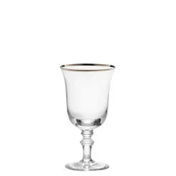 Ginori 1735 Glassware|Medici Liquor Goblets Platinum Thread, Set of 2