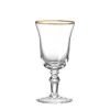 Ginori 1735 Glassware|Medici Wine Goblets Gold Thread, Set of 2