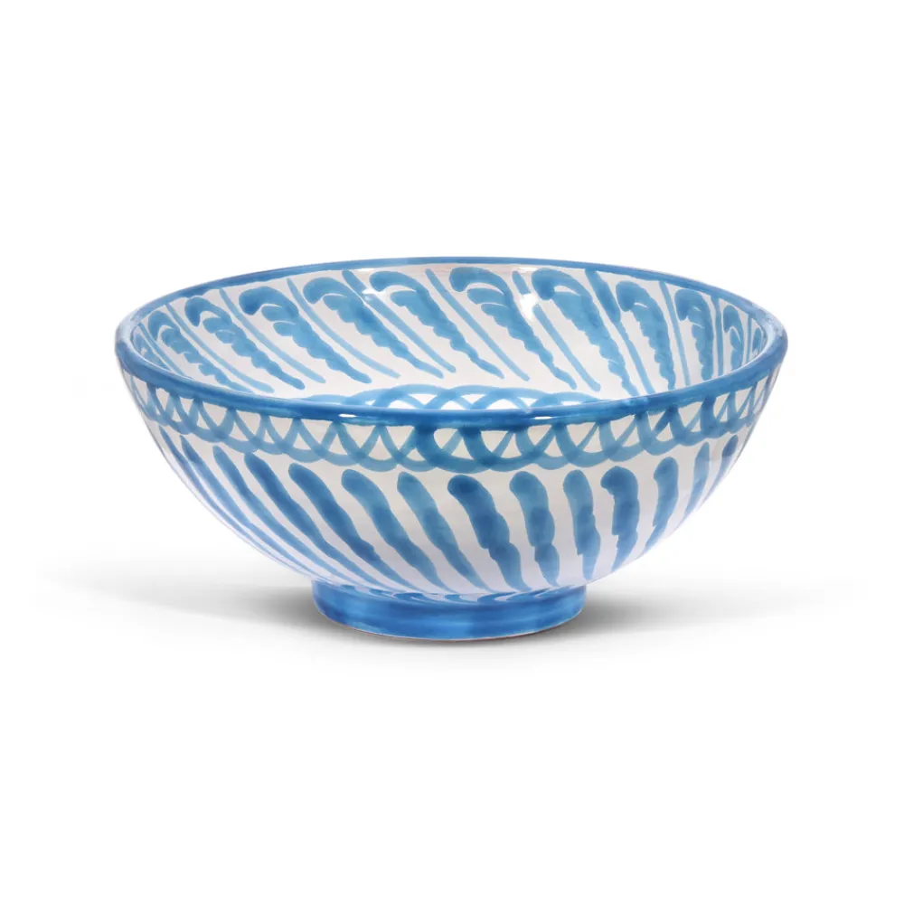 Pomelo Casa Dinnerware|Medium Bowl With Hand Painted Designs