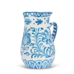 Pomelo Casa Dinnerware|Medium Pitcher With Hand Painted Designs