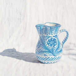 Pomelo Casa Dinnerware|Medium Pitcher With Hand Painted Designs