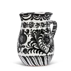 Pomelo Casa Dinnerware|Medium Pitcher With Hand Painted Designs