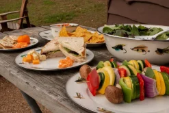 Golden Rabbit Dinnerware|Medium Tray in Flying Fish