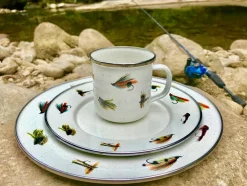 Golden Rabbit Dinnerware|Medium Tray in Flying Fish