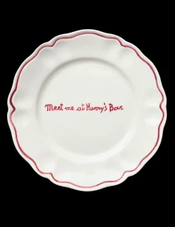 Sveva's Home Dinnerware|Meet Me at Harry's Bar Scalloped Plate, Set of 6