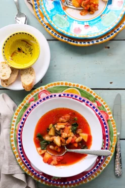 VIETRI Dinnerware|Melamine Campagna Assorted Sixteen-Piece Place Setting