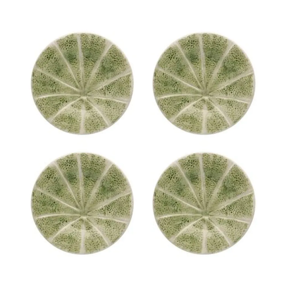 Bordallo Pinheiro Dinnerware|Melon Plate 20", Set of 4