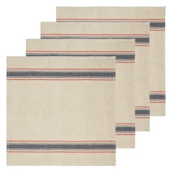 Caravan Place Settings & Linens|Menton Napkin in Natural & Denim, Set of 4