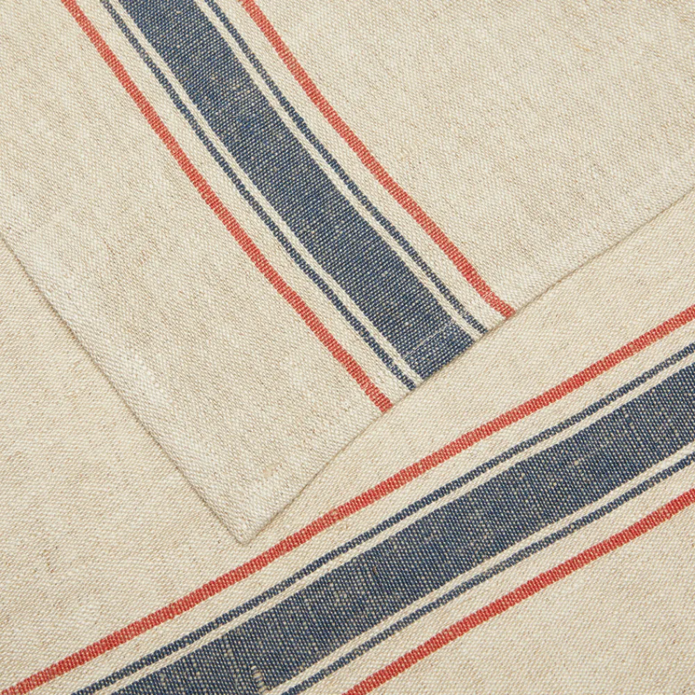 Caravan Place Settings & Linens|Menton Napkin in Natural & Denim, Set of 4