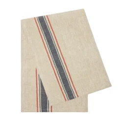 Caravan Place Settings & Linens|Menton Towel in Natural & Denim, Set of 2
