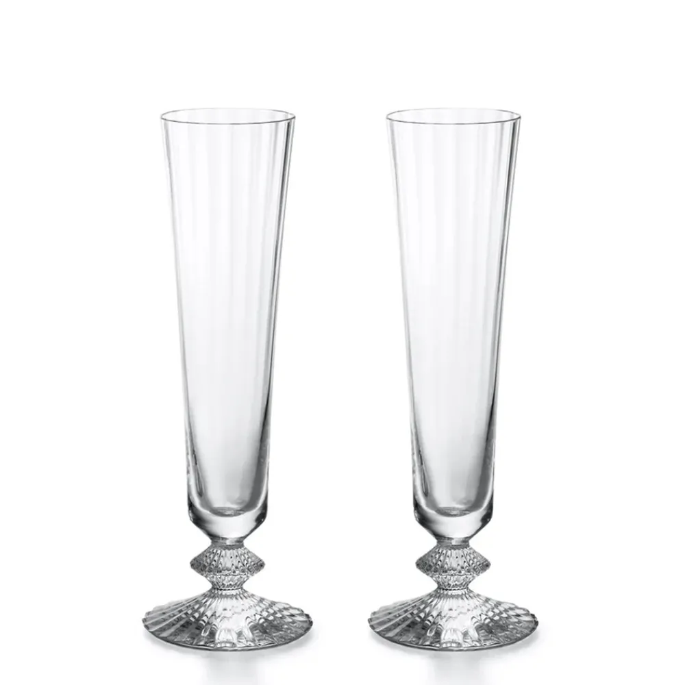 Baccarat Glassware|Mille Nuits Flutes, Set of 2