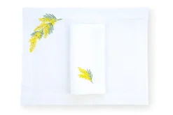 TriChi Design Place Settings & Linens|Mimosa Napkin and Placemat, Set of 2