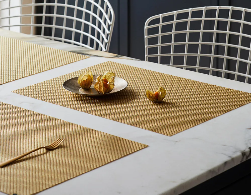 Chilewich Place Settings & Linens|Mini Basketweave Rectangular Placemat