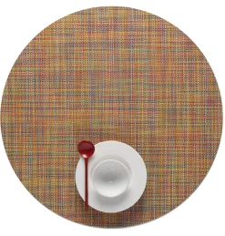 Chilewich Place Settings & Linens|Mini Basketweave Round Placemat