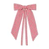 TriChi Design Place Settings & Linens|Mini Red Gingham Bow, Set of 4
