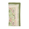 Kim Seybert Place Settings & Linens|Mira Napkin in Green & Pink, Set of 4