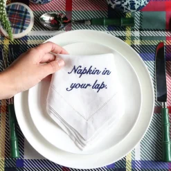 Chefanie Place Settings & Linens|Miss Manners Dinner Napkins, Set of 4