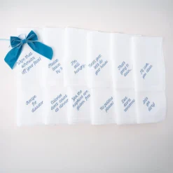 No Reservations Place Settings & Linens|Mixed Messages Dinner Napkins, Set of 12