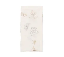 Kim Seybert Place Settings & Linens|Monarch Garden Napkin in White & Iridescent, Set of 4