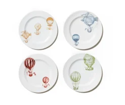 Laboratorio Paravicini Dinnerware|Mongolfiere Double Plates Collection, Set of 4