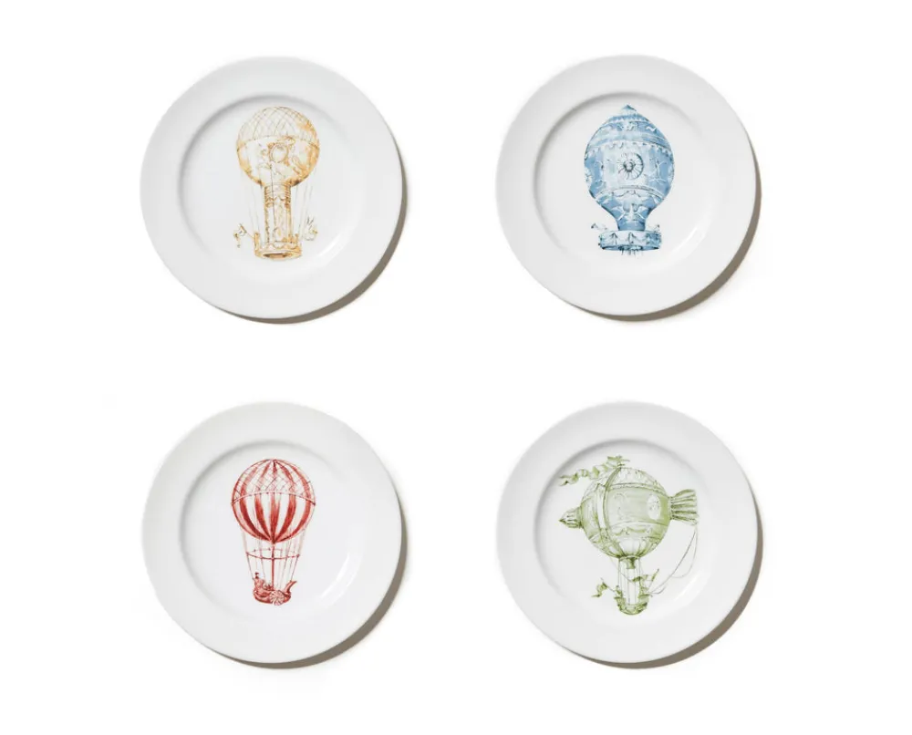 Laboratorio Paravicini Dinnerware|Mongolfiere Single Plates Collection, Set of 4